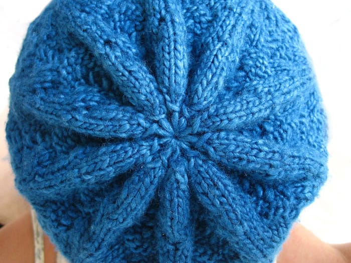 Nordic Lace Hat Knitting Pattern