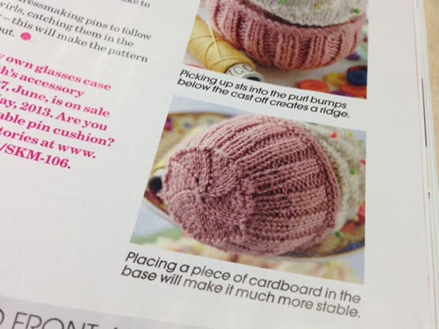 Simply Knitting Cupcake Pin Cushion
