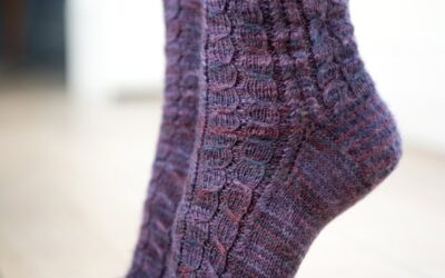 Cabled Socks Pattern in Simply Knitting 115