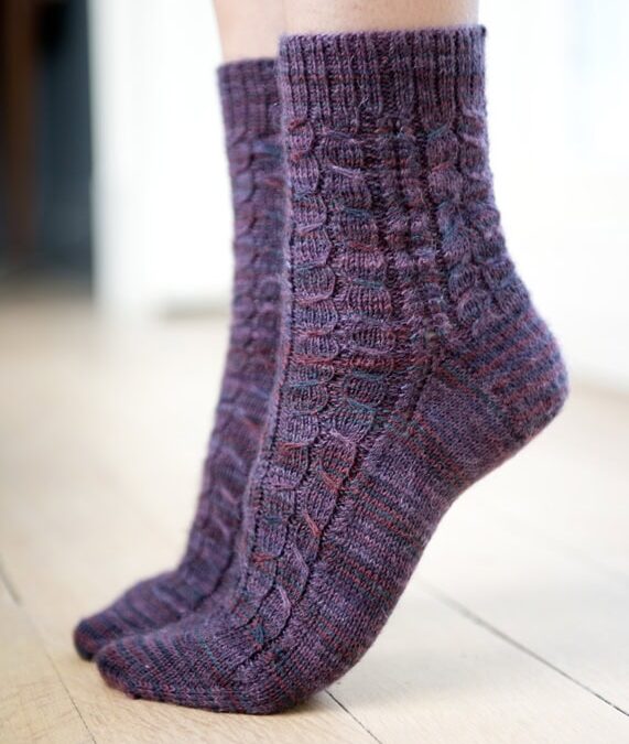 Cabled Socks Pattern in Simply Knitting 115